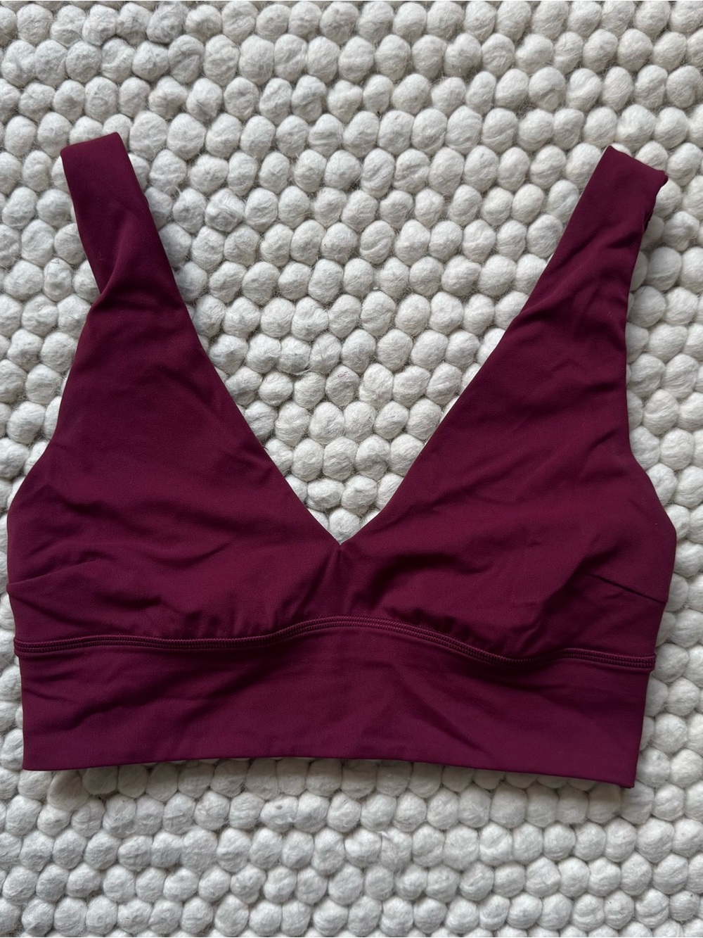 Lululemon Align V-Neck Bra, Light Support, C/D Cup in Deep Luxe